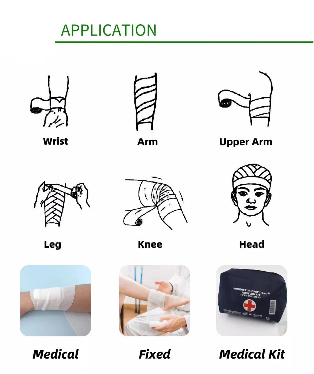 HD5 Compress Gauze Crinkle Cotton Fluff Bandage Roll for Medical