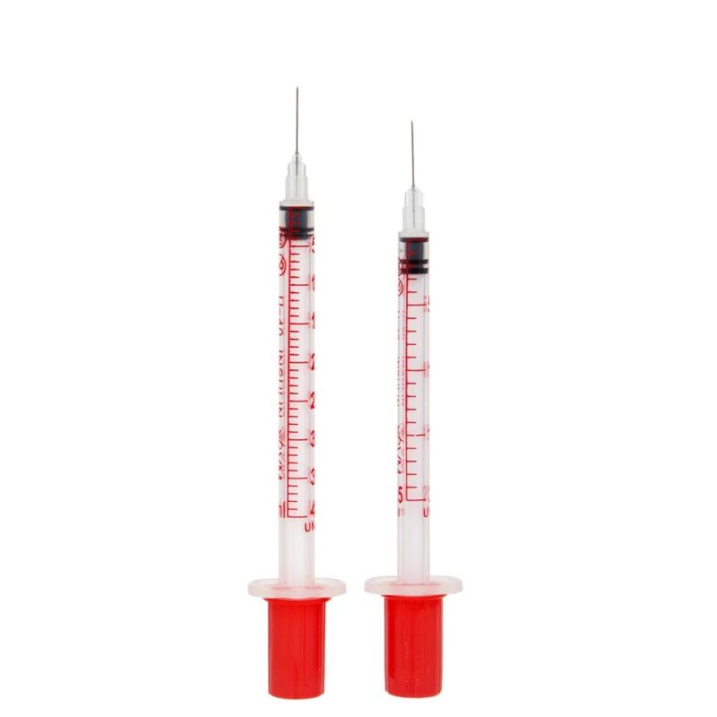 Insulin Syringe Disposable Orange Cap Insulin Syringe