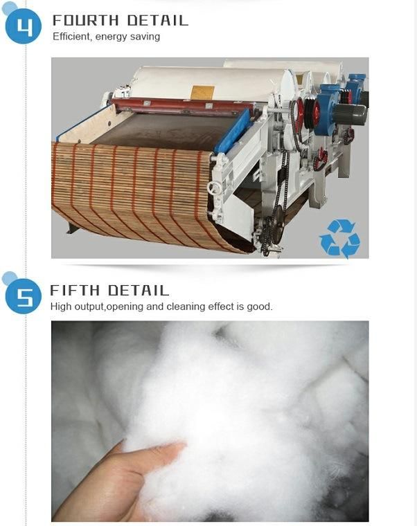 High Adaptability Automatic Textile Waste Recycling Machinery