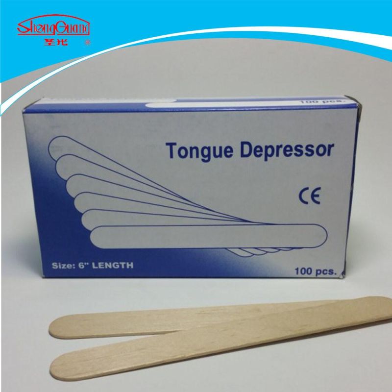 Factory Wholesale Disposable Wood Tongue Depressor for Adults
