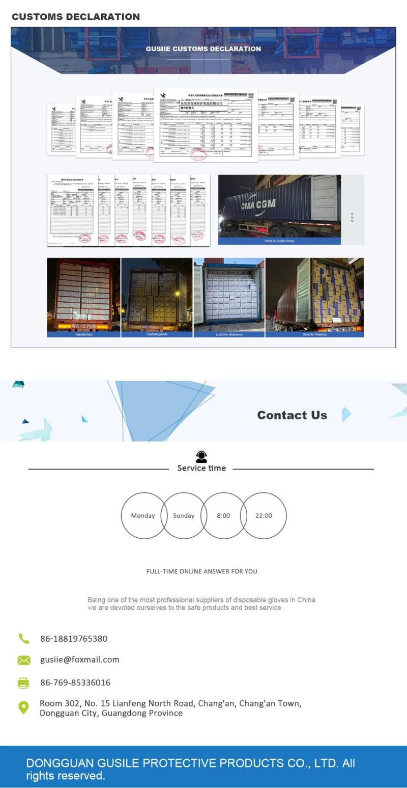 Nitrile Gloves Disposable Food Grade Skid Resistance Gloves