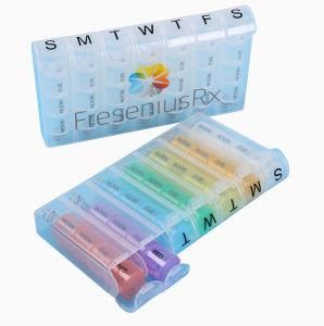 Hot Sale 7 Days Weekly Plastic Medicine Pill Box