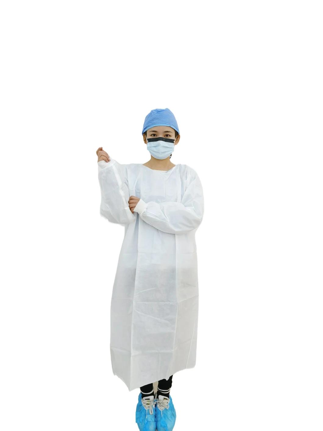 Non Woven Liquid Resistance Gown Protective Clothing Gown Against Chemicals