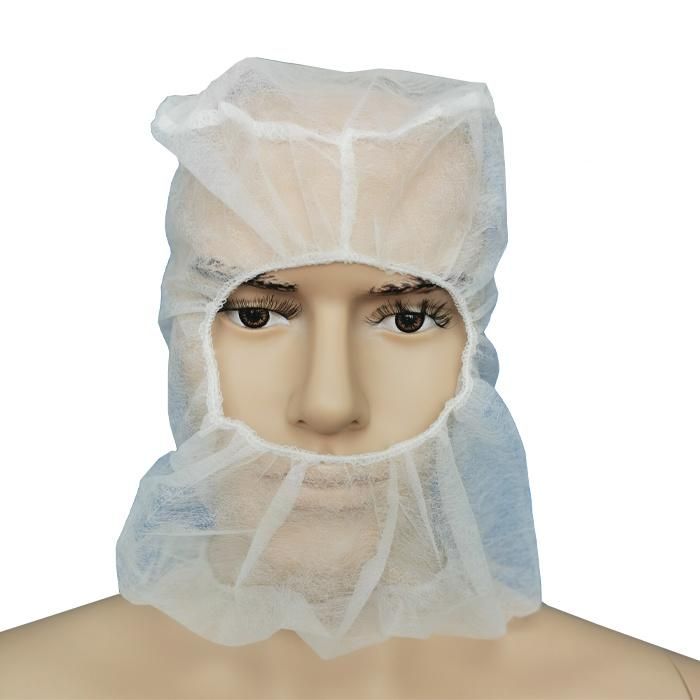 CE Certified Dust Proof Soft Safety Head Cover Constructor Workshop Healthcare SBPP Balaclava Disposable Cleanroom Ninja Caps