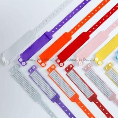 Adult Waterproof Patient Insert PVC Wristband with Custom Logo