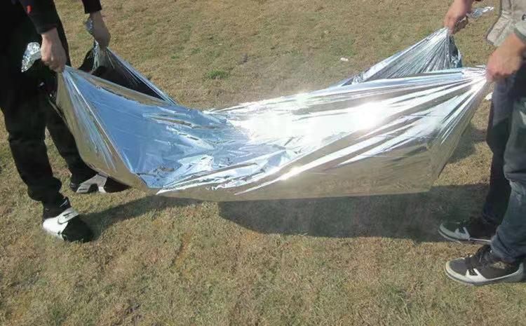 FDA Approved Factory Survival Rescue Insulation Aluminium Thermal Pet Foil Emergency Blanket with Price