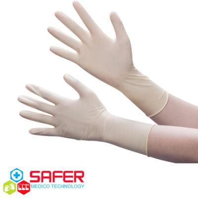 Sterile Latex Disposable Surgical Gloves with Powder Free Hospital Medical