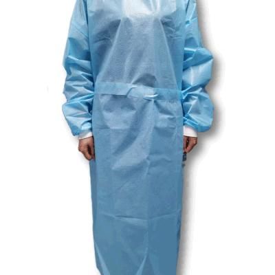 PP PE Isolation Gown Disposable Gown Thumb Loop for Nurse