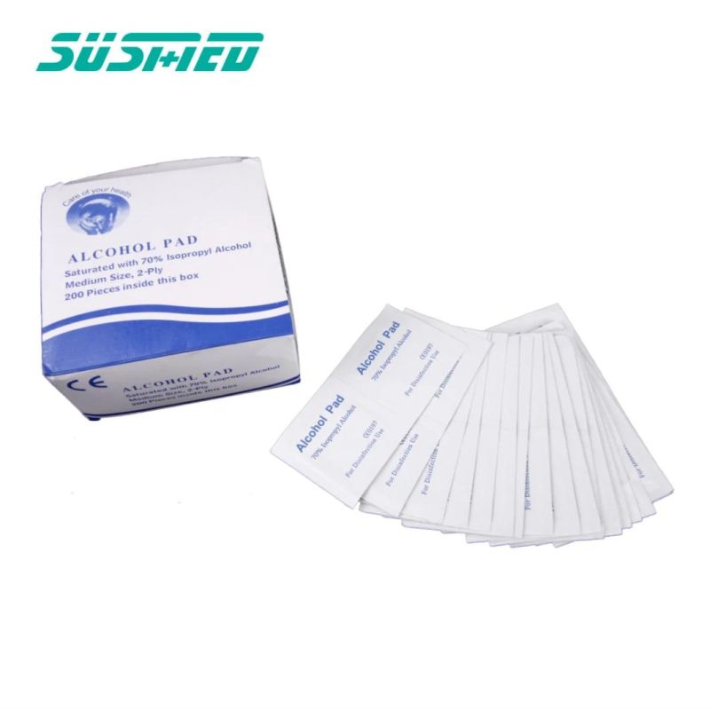 Medical Disposable 70% Isopropyl Nonwoven Alcohol Swabs Alcohol Pads