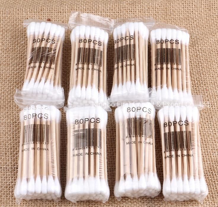 Medical Disposable Cotton Swabs with Single or Double Head