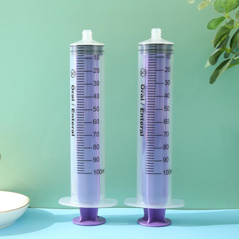 Nutrition Liquid Dental Syringe 100ml Large Disposable Feeding Syringe