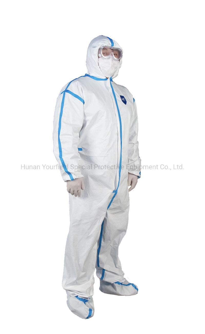 Non Woven SMS Disposable Protective Coverall