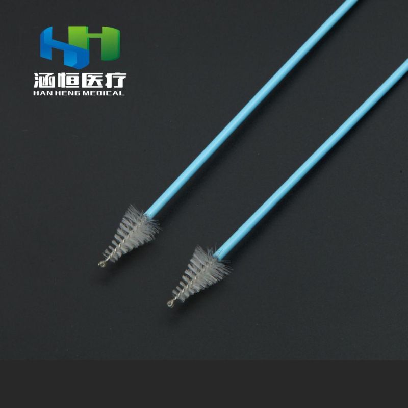 8106-B Disposable Epoxy Ball Sterile Sampling Brush Medical Cervical Brush Nylon Brush