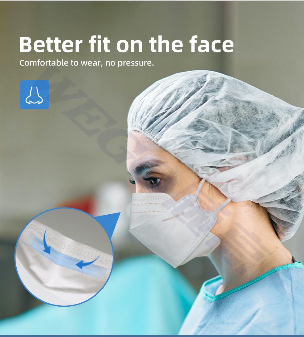 4 Ply Earloop Foldable Kf94 Fashion Face Shield Mask in Stock