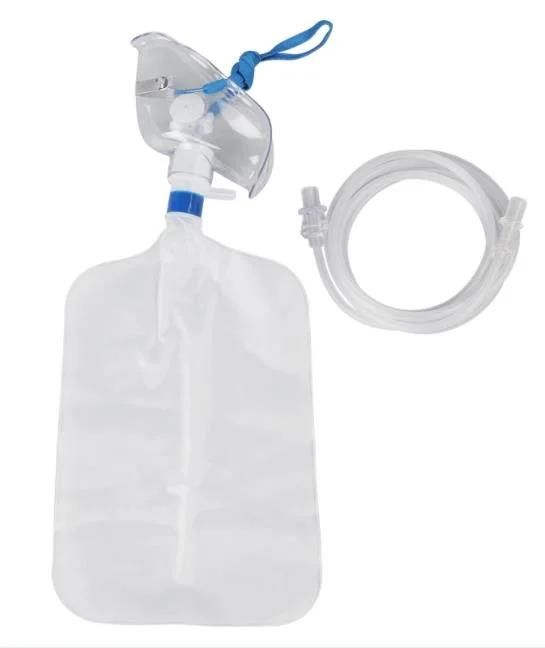 Disposable Oxygen Mask with 1L Reservoir Bag/Non-Rebreathing/Rebrather Mask with ISO13485 CE FDA