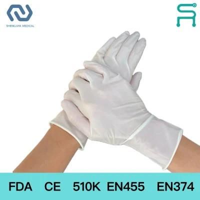 CE En455 FDA 510K Disposable Powder Free Latex Examination Gloves