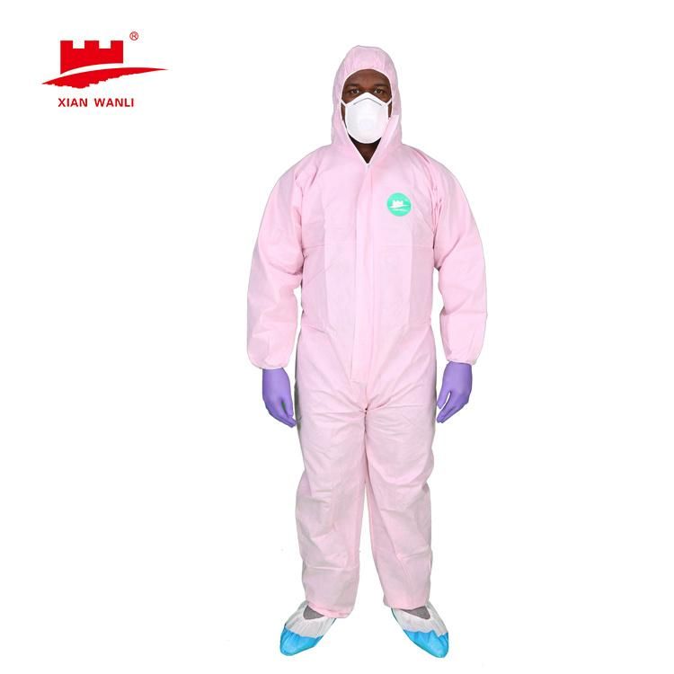 High Quality Multi Color Single Use Breathable Cheap Non Woven Coverall