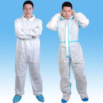 Microporous Breathable Film Coverall SMS PP Disposable Coverall