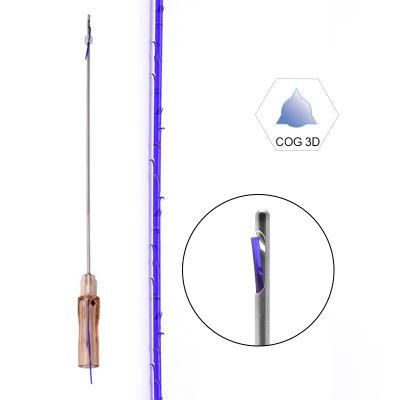 Korea V Line Cog Type Pdo Threads Lift with L Blunt Cannula