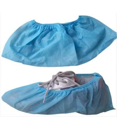 Disposable Blue Color Non Woven Shoe Cover for Cleanroom Factory