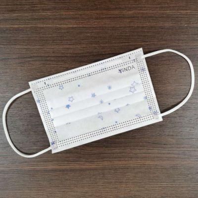 Star Printing Disposable Children Face Mask