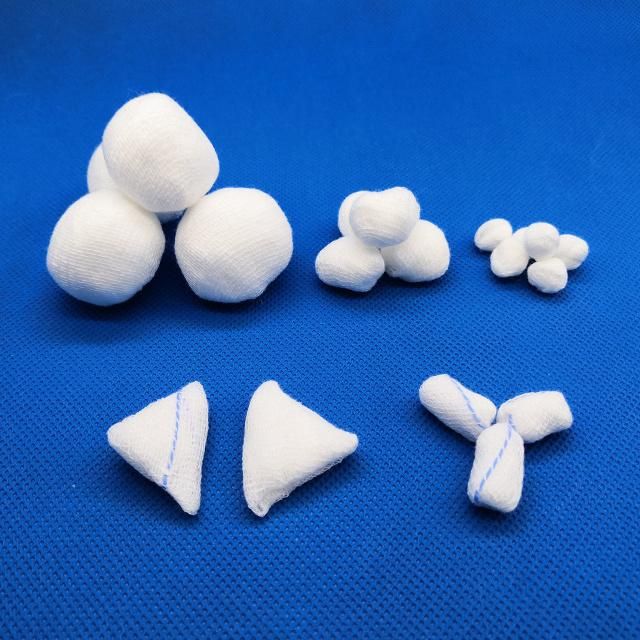 100% Bleached Cotton for Traditional Wound Care Absorbent Gauze Swabs