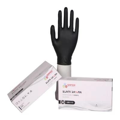 Vinyl Black Gloves Powder Free Disposable Food Grade High Quality