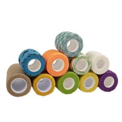 Colorful Sport Elastic Wrap Tape Self Adhesive Bandage 4.5m Elastoplast for Knee Support Pads
