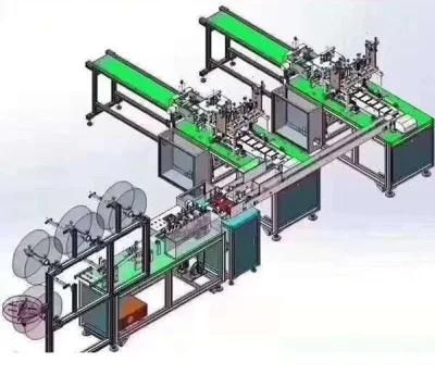 Newest One with Two Automatic Disposable 3-Layer Face Mask Machine