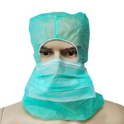 Maker Electronic Industry Dust Proof Food Service Full Face Mask Hairnet Customized Eco Friendly Cleanroom Disposable Balaclava Hood