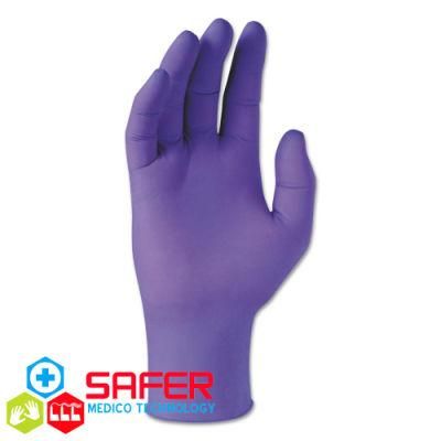 Disposable Medical Latex Free Violet Nitrile Gloves Powder Free