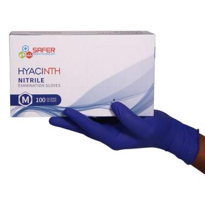 Disposable Cobalt Blue Nitrile Exam Glove Malaysia Manufacturer