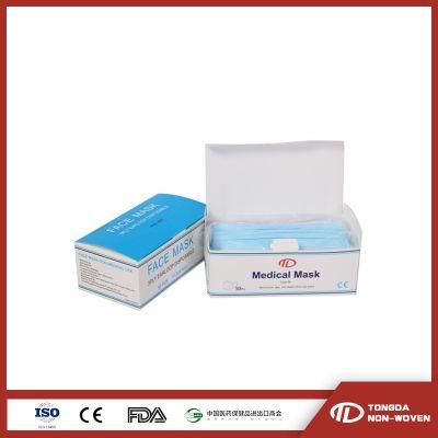 Medical Face Surgical Mask Disposable with Earloop Level1 510K Non Woven Blue Adult Class II Astmf2100 Level 1