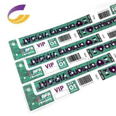 2021 Hot Sale Plastic Barcode/Qr Code Wristband for Event