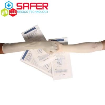 Medical Care Disposable Female Latex Gynecelogical Gloves