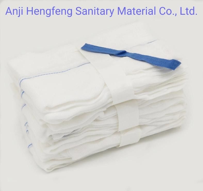 Medical 100% Cotton Absorbent Surgical Gauze Laparotomy Sponges with X-ray 21′s