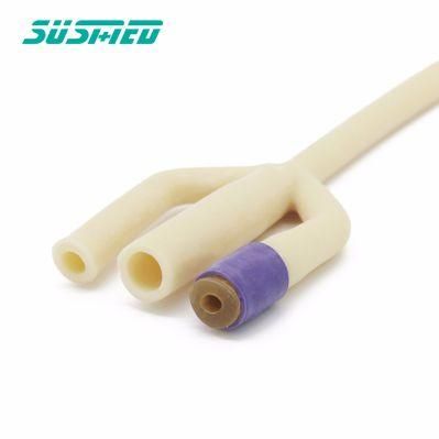 Medical Natural Latex 2 Way/3 Way Foley Urinary Catheter with Silicone Coated