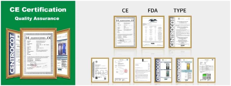 Type 5/6 Microporous Combines SMS Disposable Coverall Suit