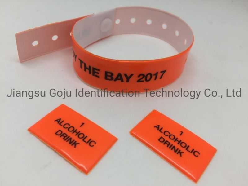 2 Tabs Wristbands Ticket Bracelet