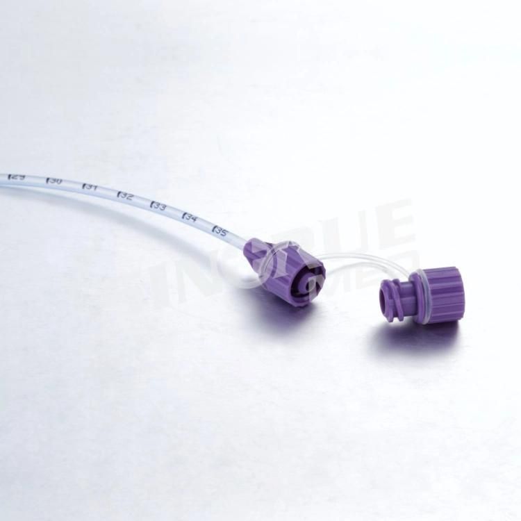 Fr4-Fr22 40cm 120cm Disposable Feeding Tube with Luer Lock Top