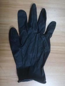 Wholesale Black Disposable Household Non-Sterilization Gloves Promote Powder Free Cheap Synthetic Nitrile Gloves