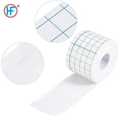 Mdr CE Approved Adhesive Dressing Tape Blue Latticed with a Five-Year Shelf Life