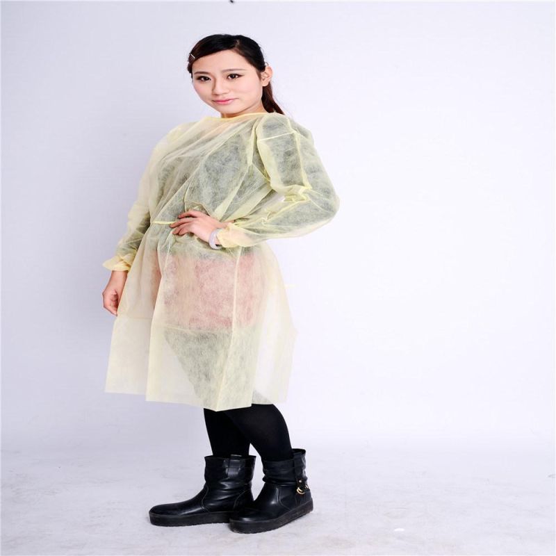Disposable PP Non-Woven Isolation Gown for Food Workshop