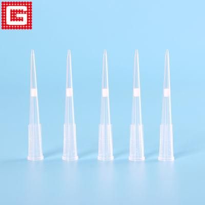 Disposable Transparant Filter Pipette Tips Sterilized 10UL/20UL/100UL/200UL/1000UL