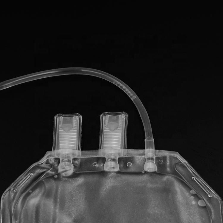 CE&ISO Certificate Disposable Medical Single Blood Bag with Needle Protector/Collection Tube/Sampling Pouch
