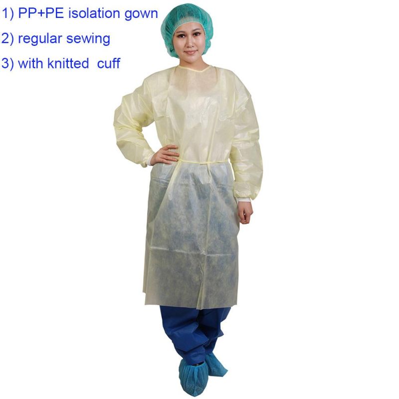Disposable PP Non Woven Isolation Gown