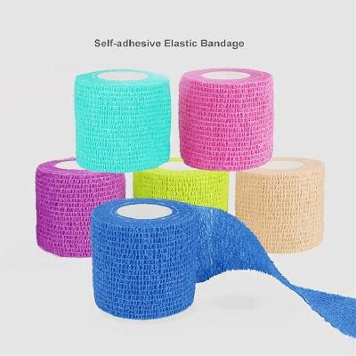 TUV Rheinland CE FDA Certified Elastic Non-Woven Cohesive Bandage for Wal-Mart Chain Stores