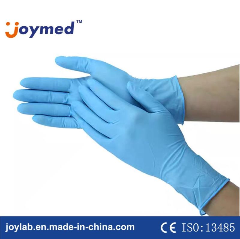 New Product Disposable Blue Synthetic Nitrile Gloves Manufacturer