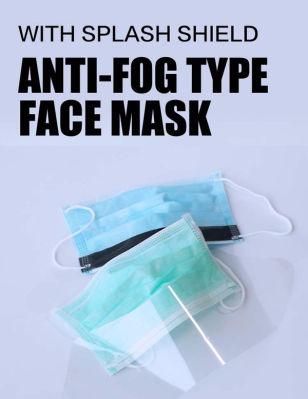 Plastic Face Shield Surgical Facemasks 3 Layers with Filter Tie-on
