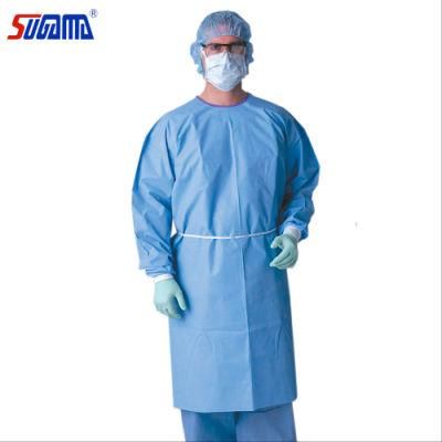 AAMI Level 2 Factory Directly Protective PP PE 40GSM Laminated Surgical Waterproof Disposable Isolation Gown
